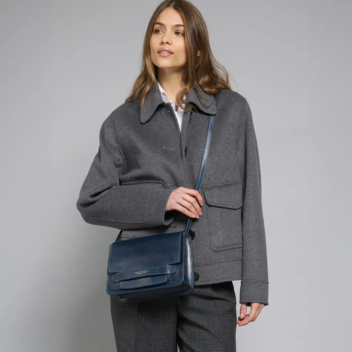 Borsa tracolla pelle grande-The Bridge Outlet