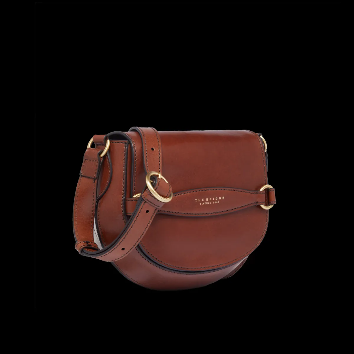 Borsa tracolla pelle medium size-The Bridge