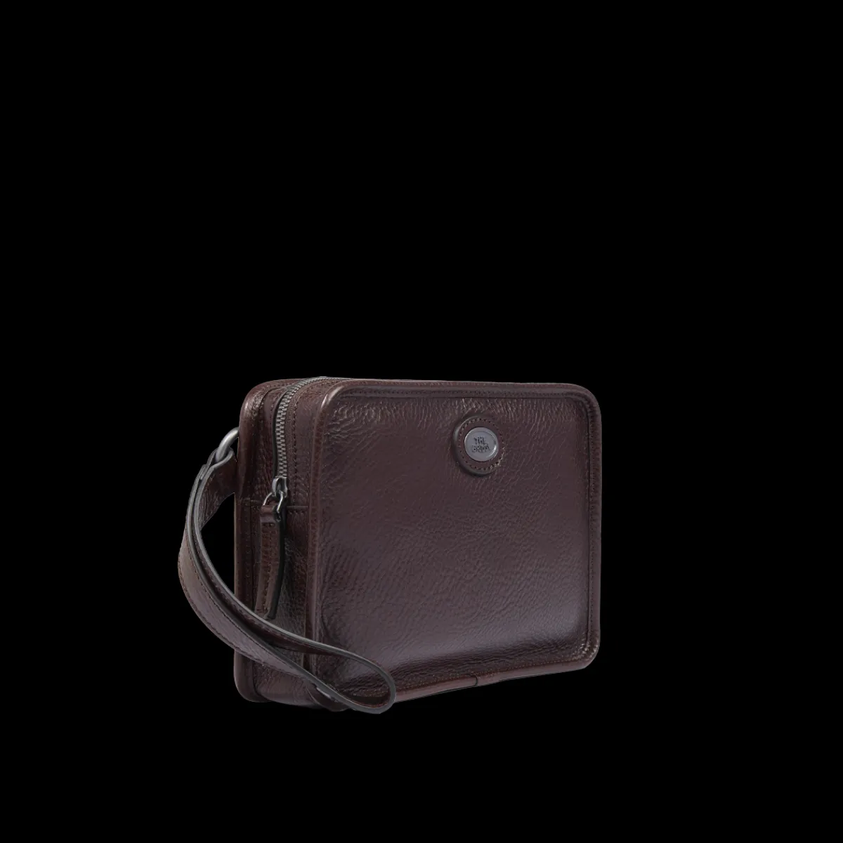 Borsello uomo in pelle con zip-The Bridge New