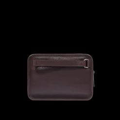 Borsello uomo in pelle con zip-The Bridge New