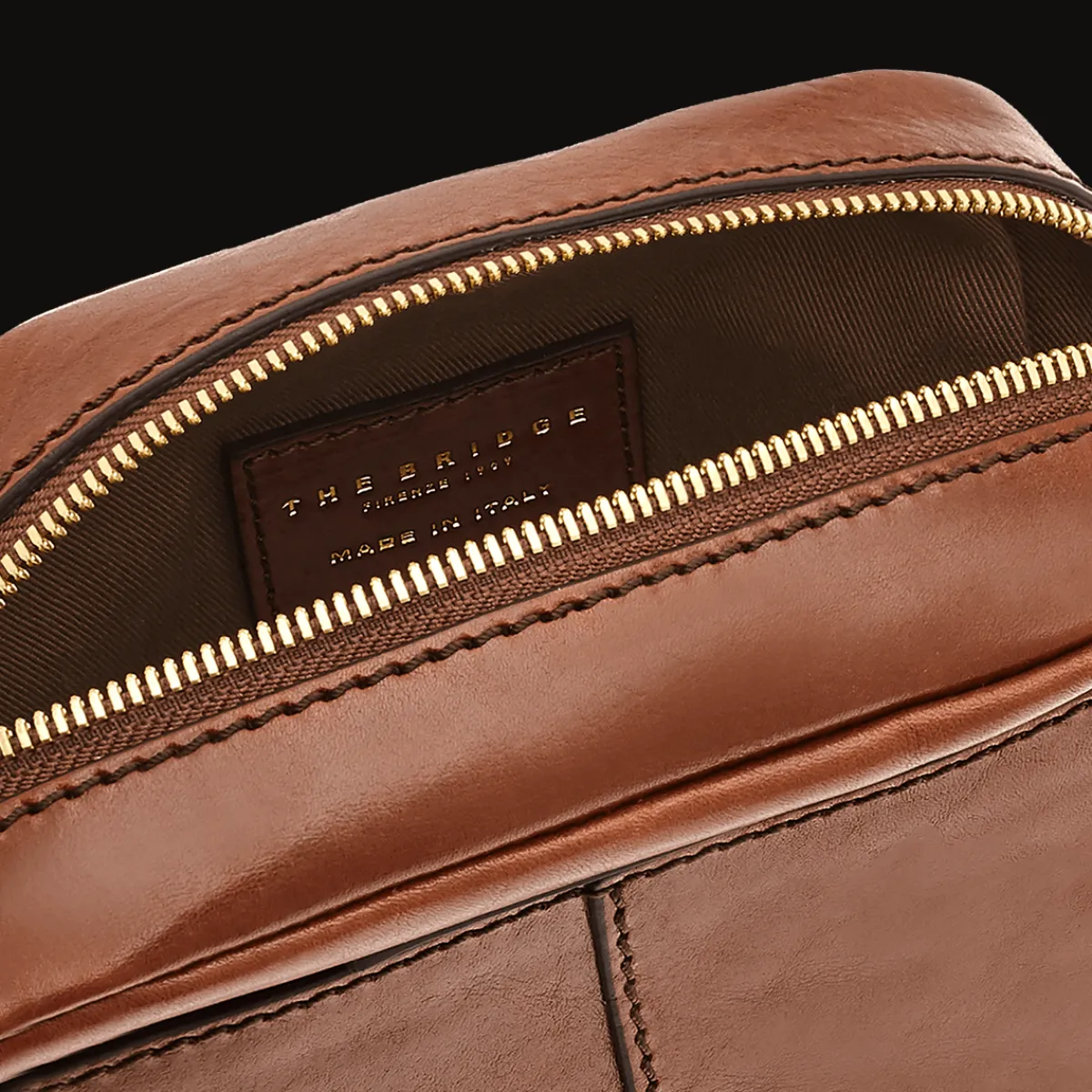 Borsello uomo pelle una zip-The Bridge Online