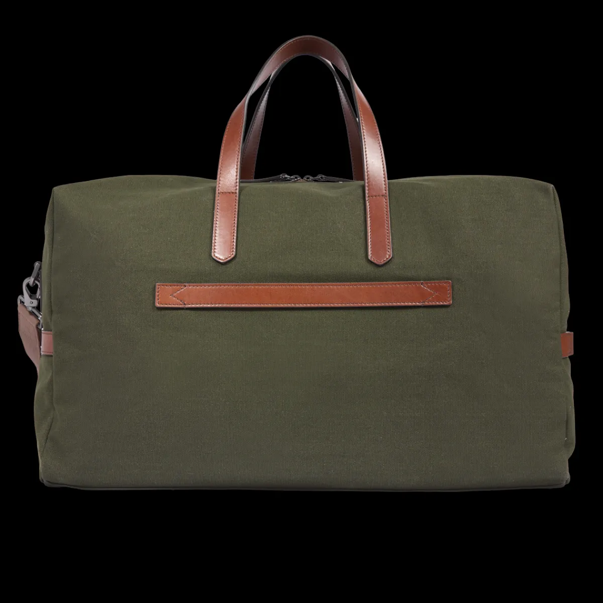 Borsone in pelle e tessuto medium size-The Bridge Outlet