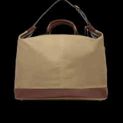 Borsone in pelle e tessuto big size-The Bridge Discount