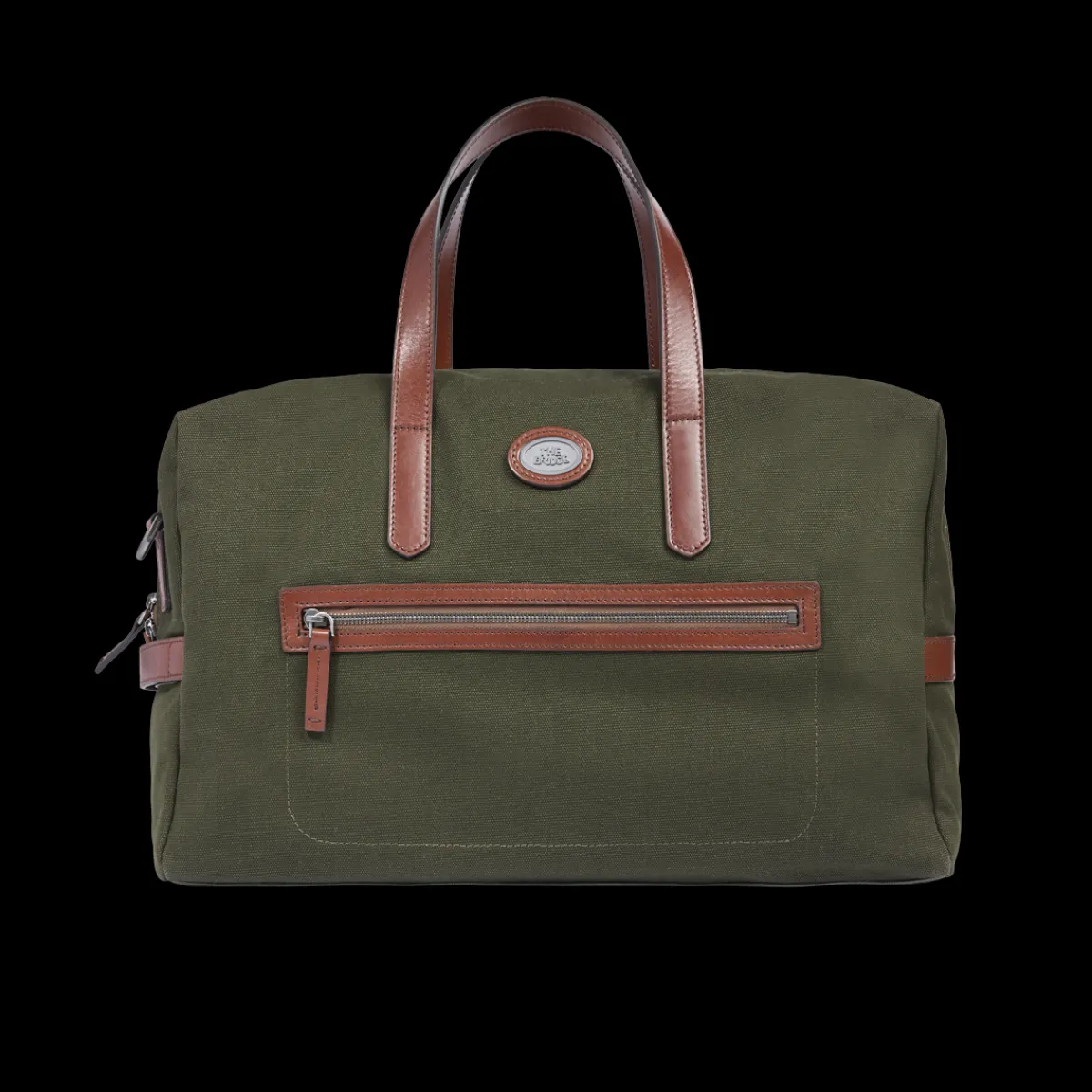 Borsone in pelle e tessuto small size-The Bridge Sale