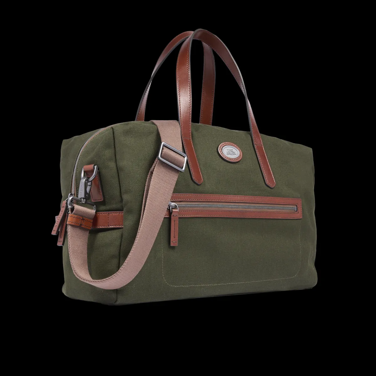 Borsone in pelle e tessuto small size-The Bridge Sale