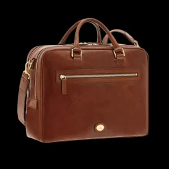 Cartella di pelle uomo con tracolla removibile-The Bridge Discount
