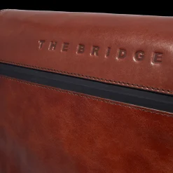 Cartella di pelle uomo porta pc con tracolla-The Bridge Outlet