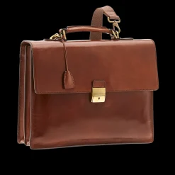 Cartella di pelle uomo porta pc con tracolla-The Bridge New