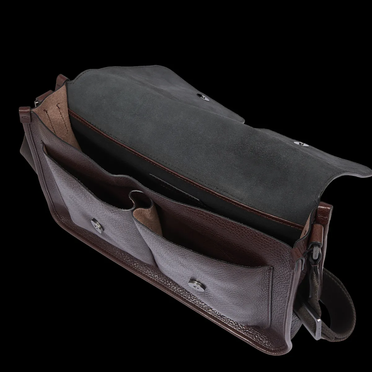 Cartella in pelle con tracolla-The Bridge New