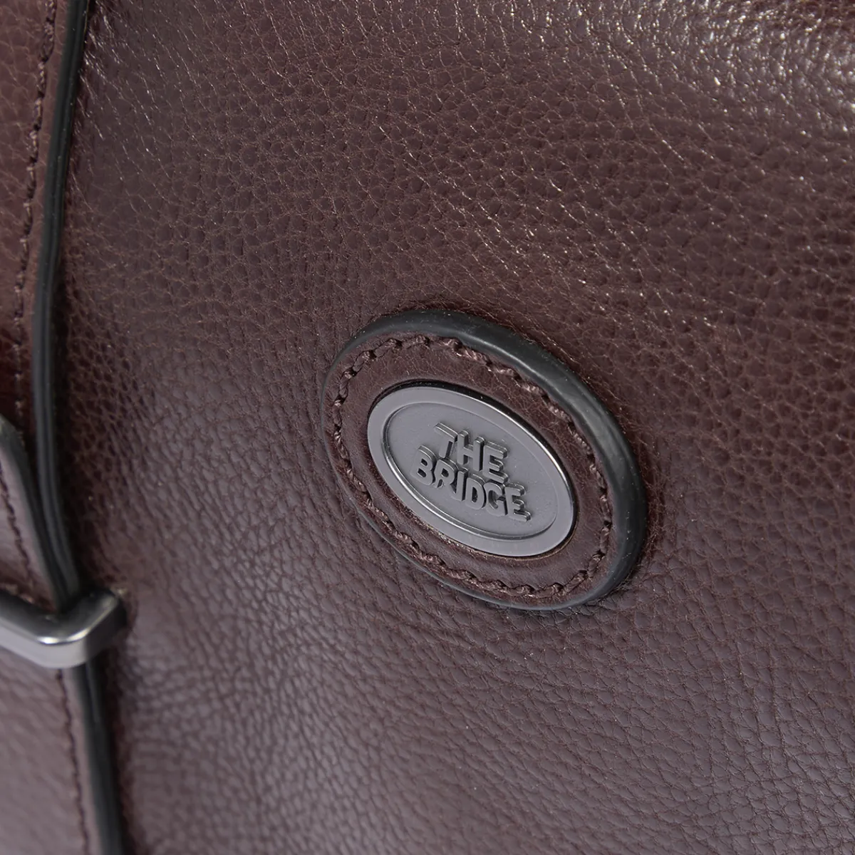 Cartella in pelle con tracolla-The Bridge New