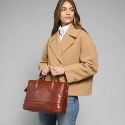 Cartella in pelle donna porta pc-The Bridge