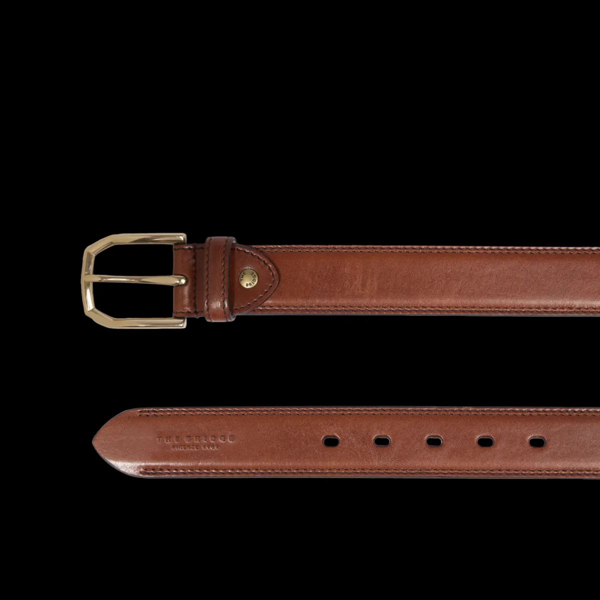 Cintura in pelle uomo-The Bridge Discount