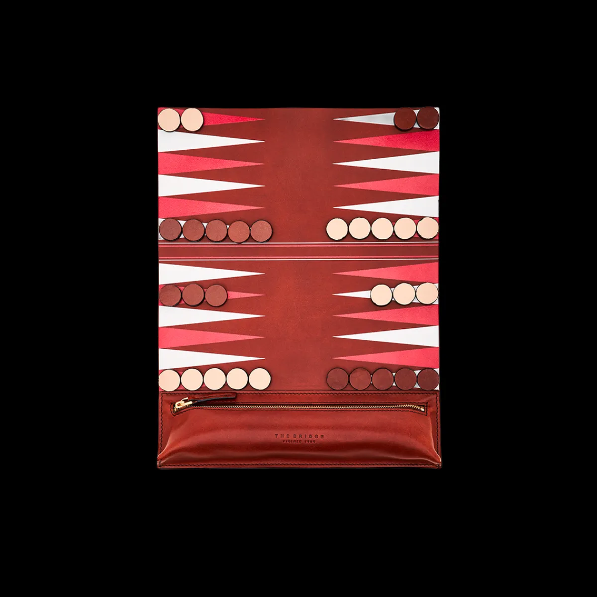 Gioco back gammon in pelle-The Bridge New