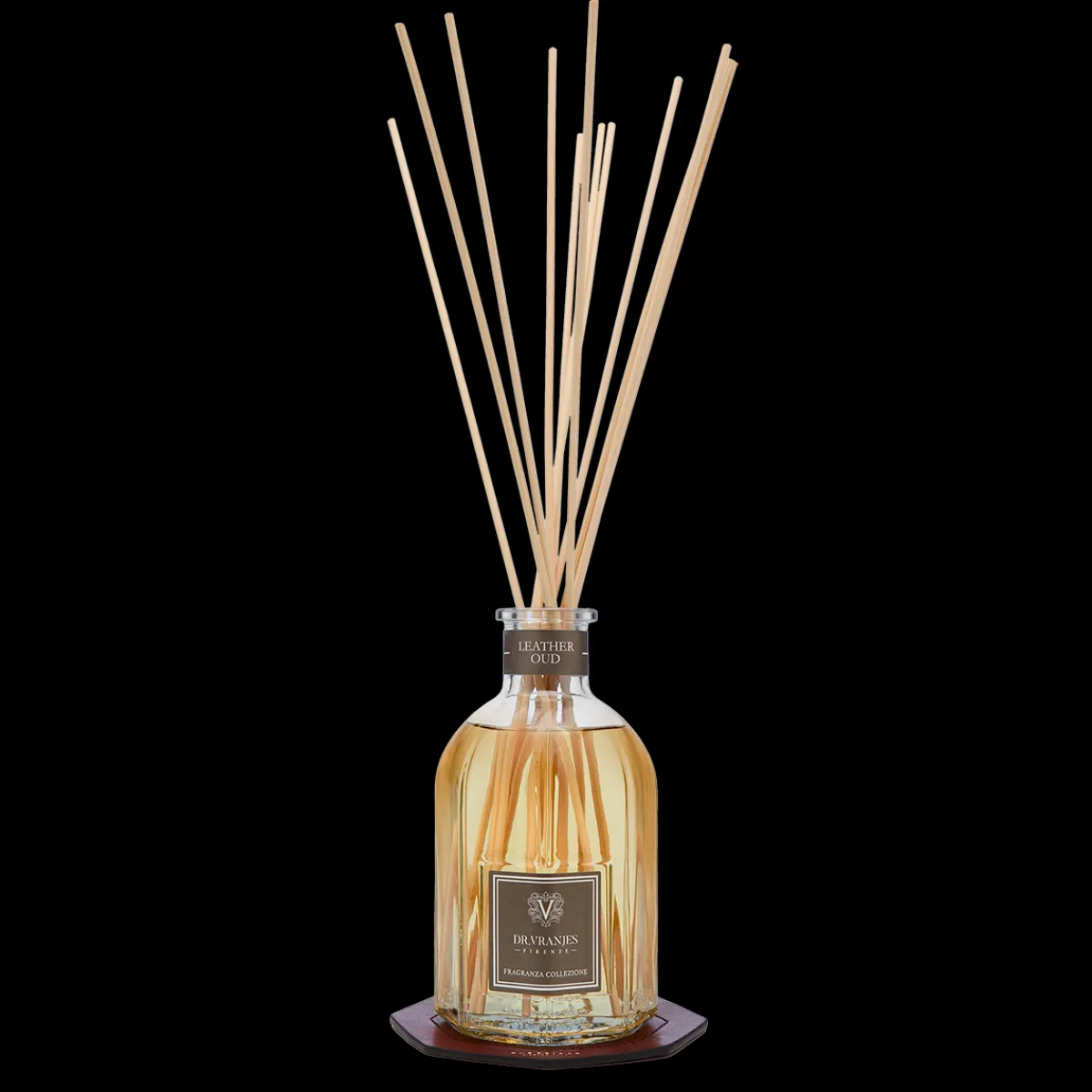 Limited Edition fragranza ambiente Leather Oud (500 ml) con disco in pelle-The Bridge Online