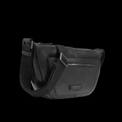 Marsupio uomo in pelle con zip frontale-The Bridge Sale