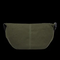 Marsupio uomo in pelle e tessuto con zip frontale-The Bridge Hot
