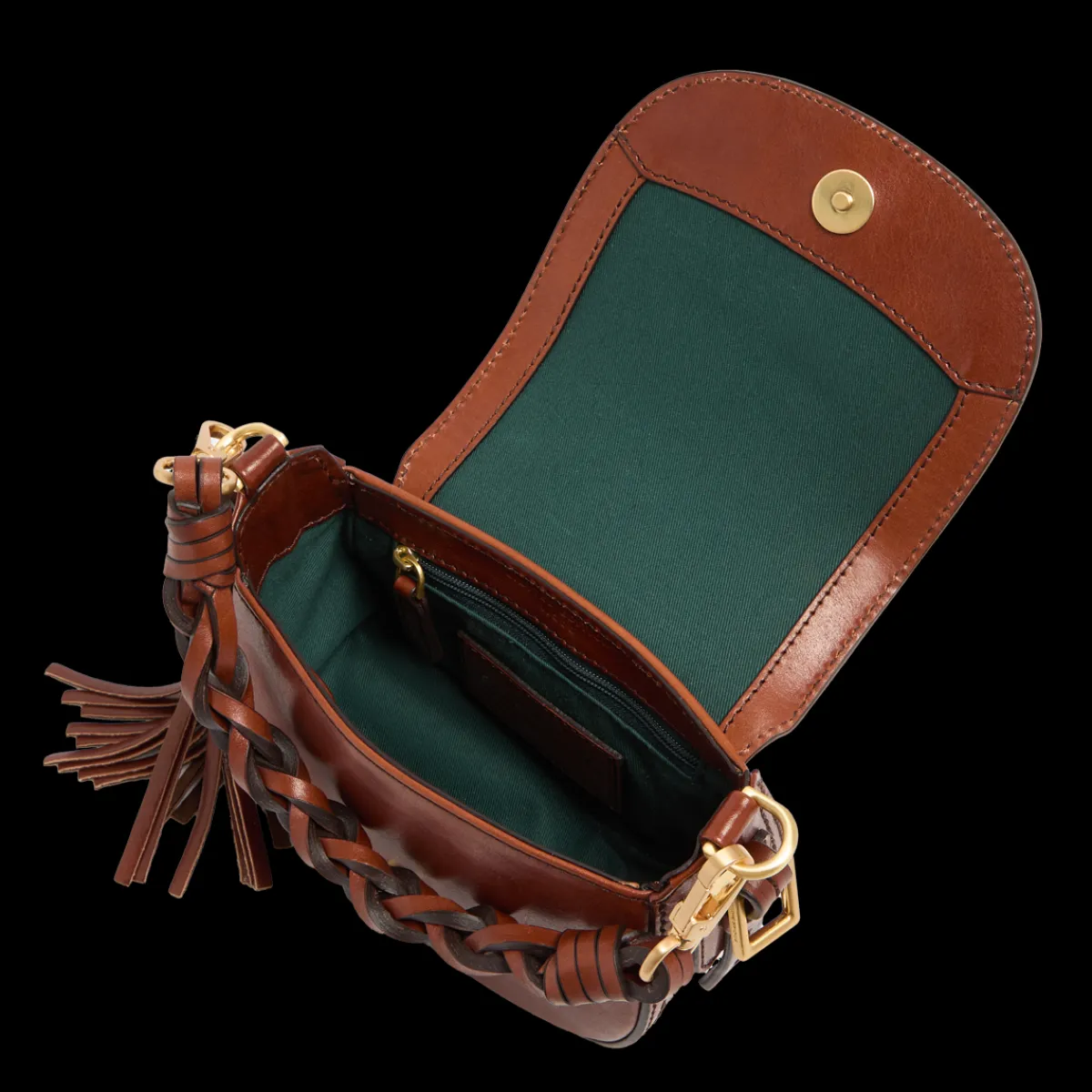 Pearl District Baby – Borsa a tracolla in pelle con infilature a mano – Capsule numerata-The Bridge Outlet
