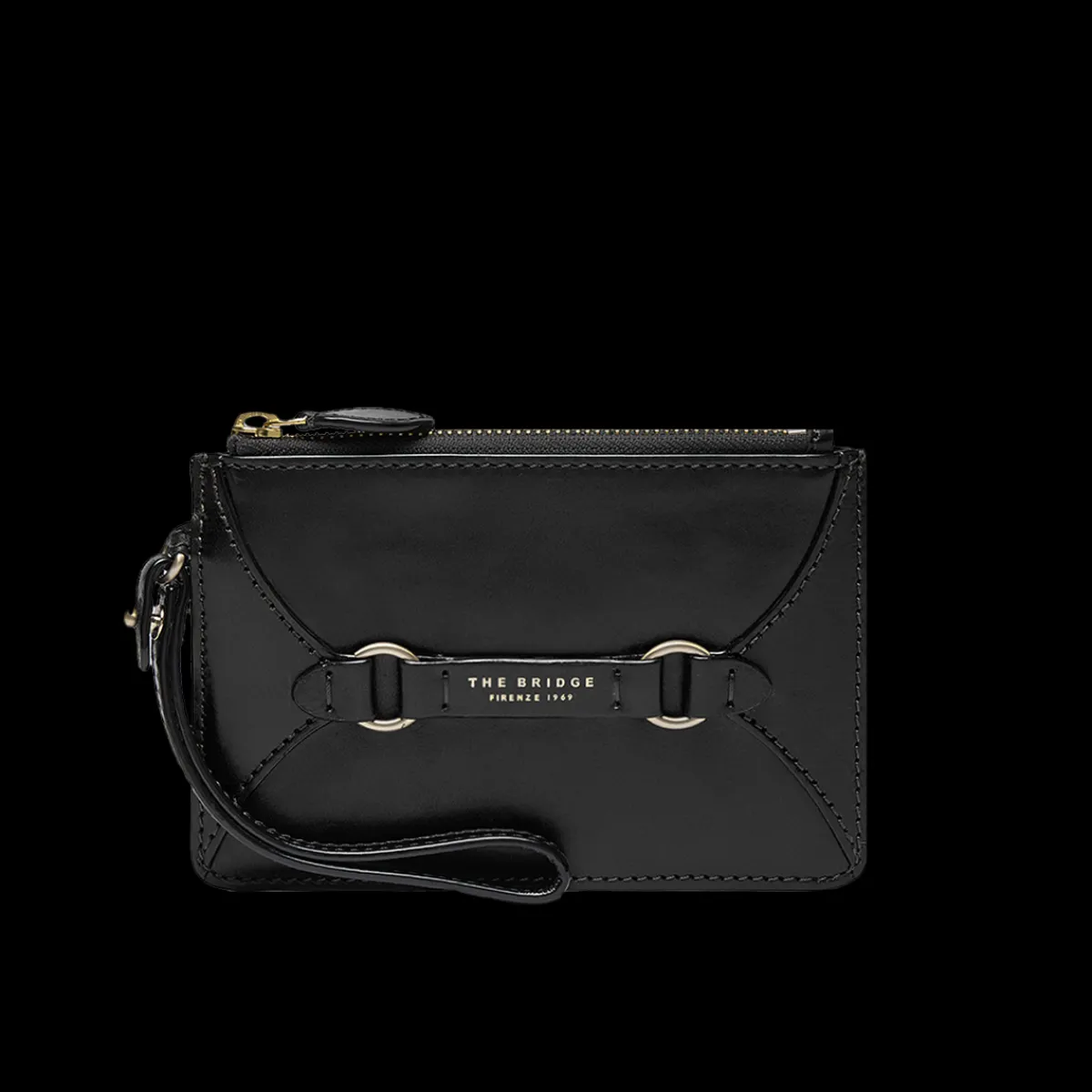 Pochette in pelle donna con zip-The Bridge Clearance