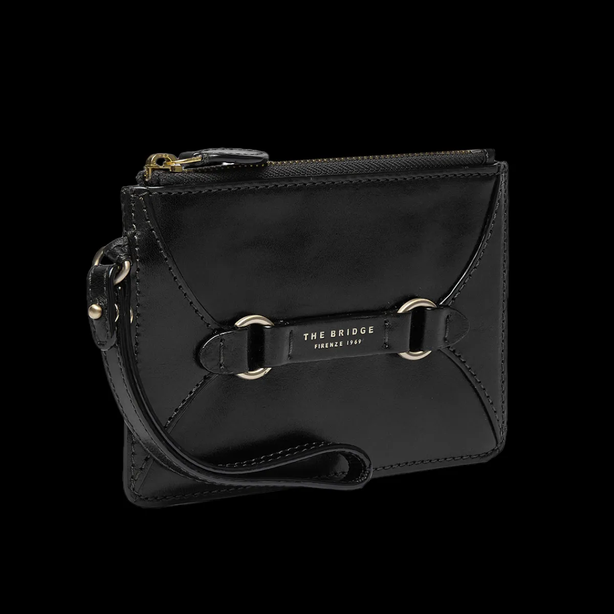 Pochette in pelle donna con zip-The Bridge Clearance