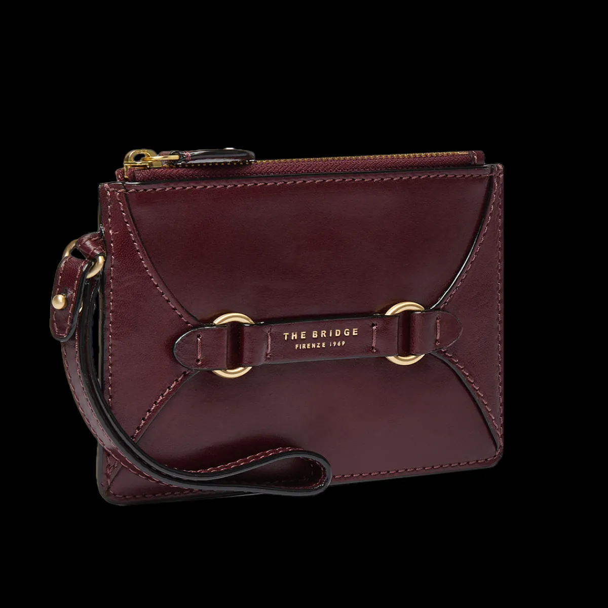 Pochette in pelle donna con zip-The Bridge Best