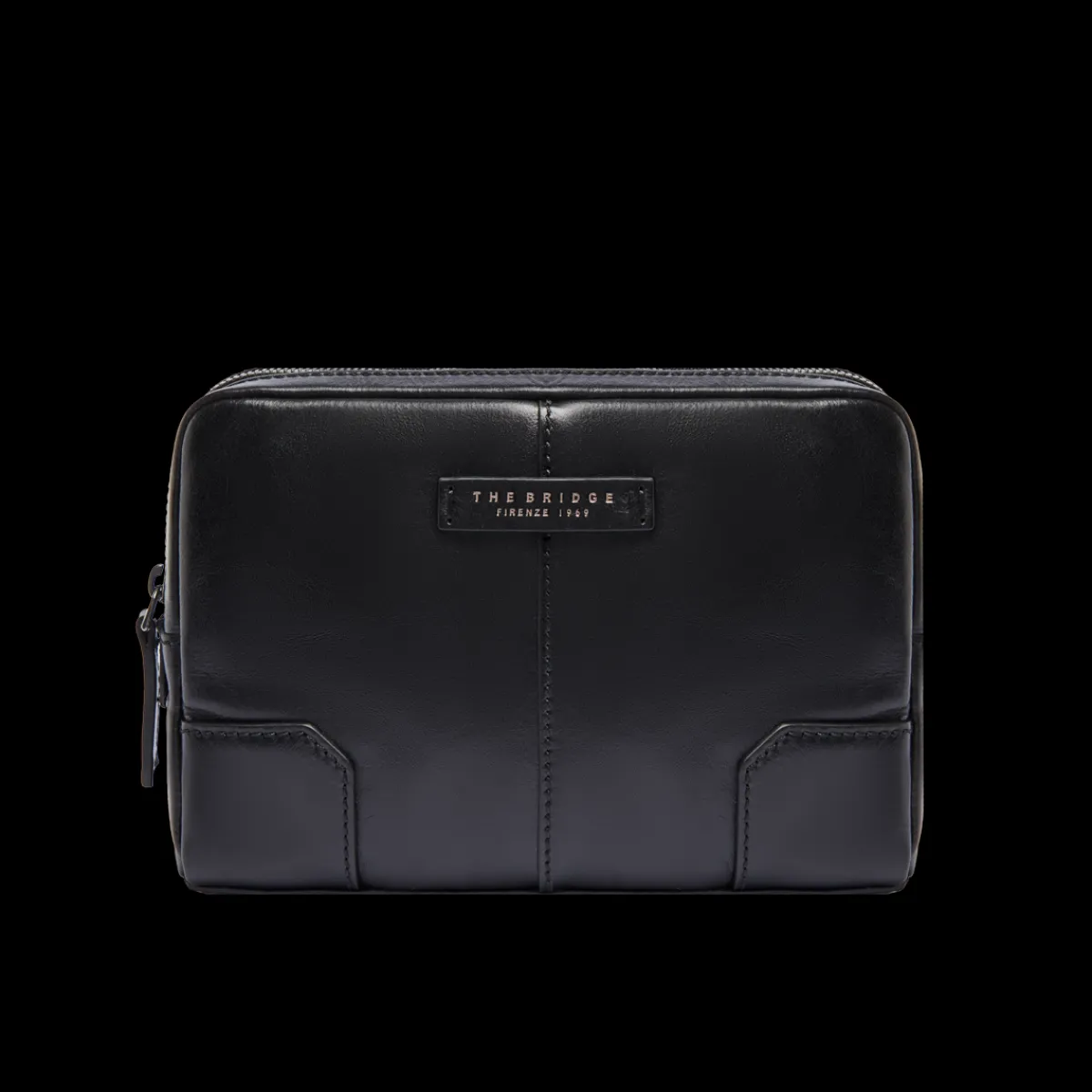 Pochette uomo in pelle con zip-The Bridge Online