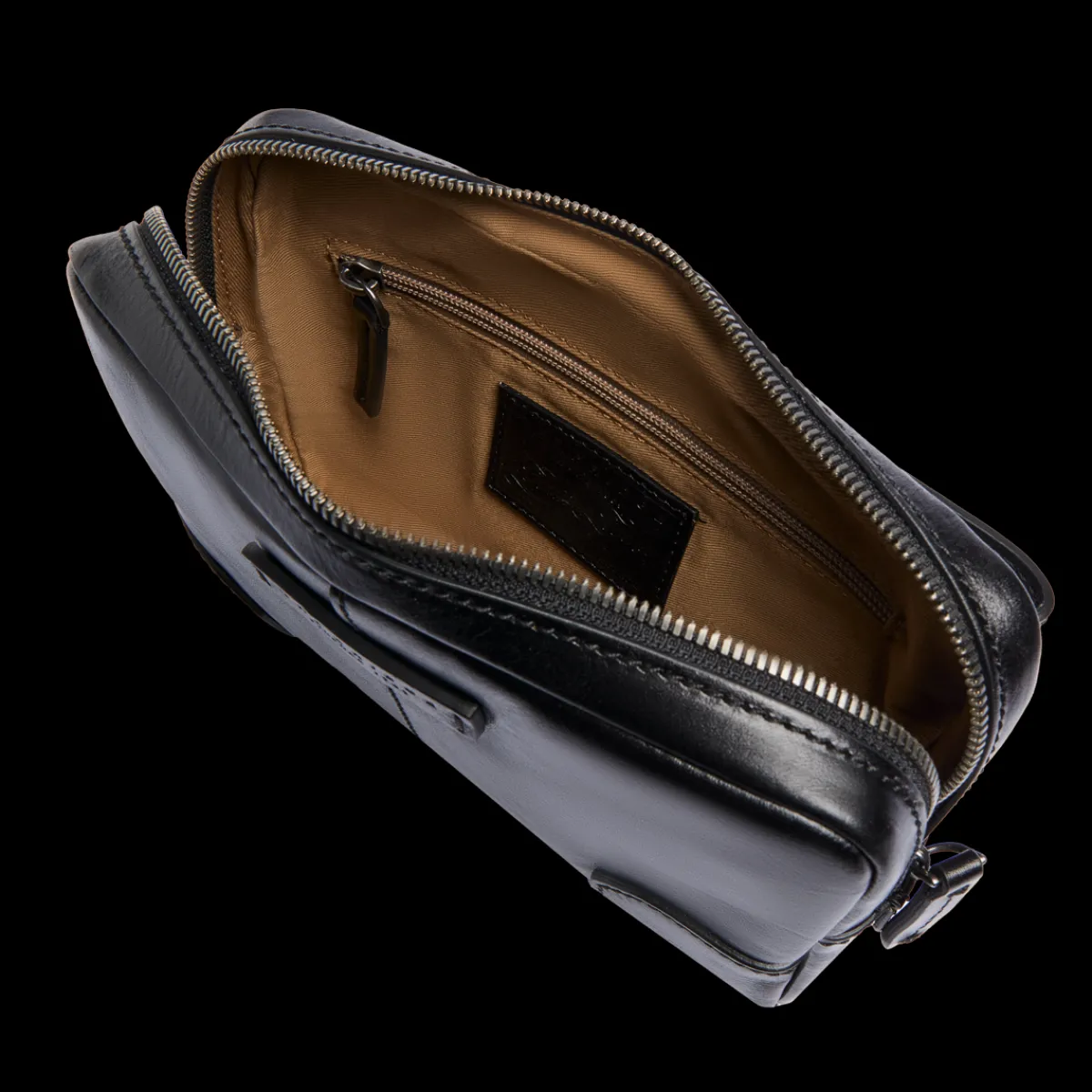 Pochette uomo in pelle con zip-The Bridge Online