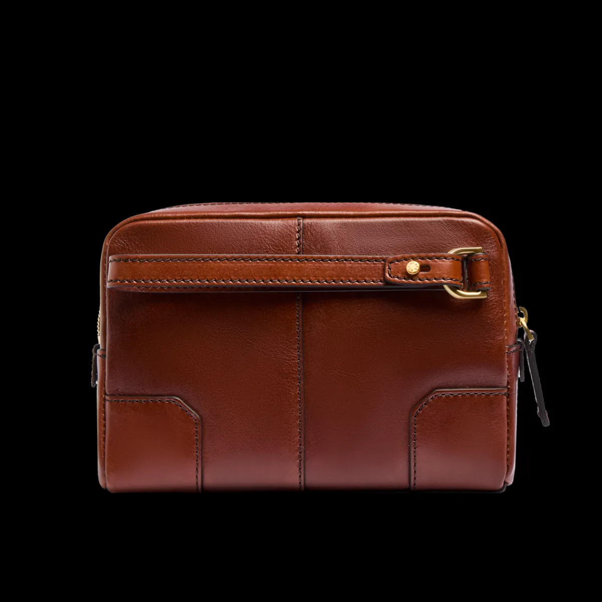Pochette uomo in pelle con zip-The Bridge