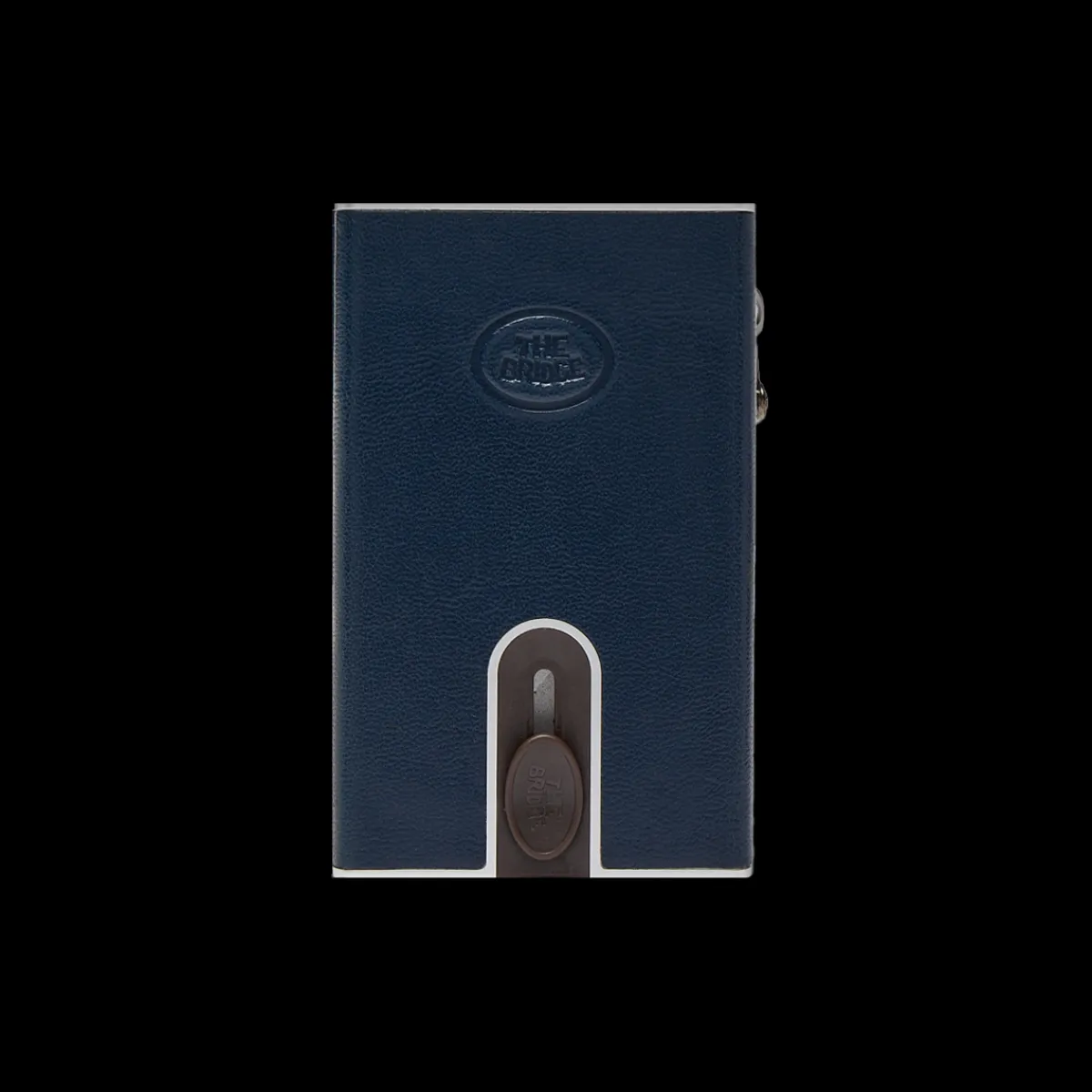 Portacarte in pelle a scatto con protezione RFID-The Bridge Sale