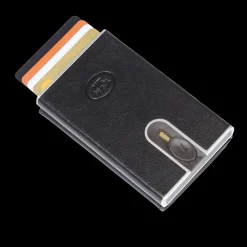 Portacarte in pelle a scatto con protezione rfid-The Bridge Best