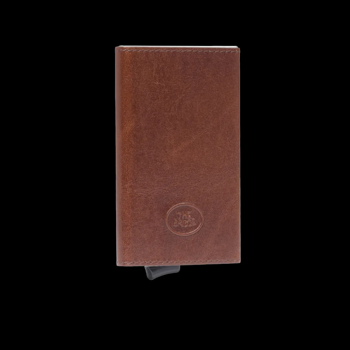 Portacarte in pelle a scatto con protezione rfid-The Bridge Hot