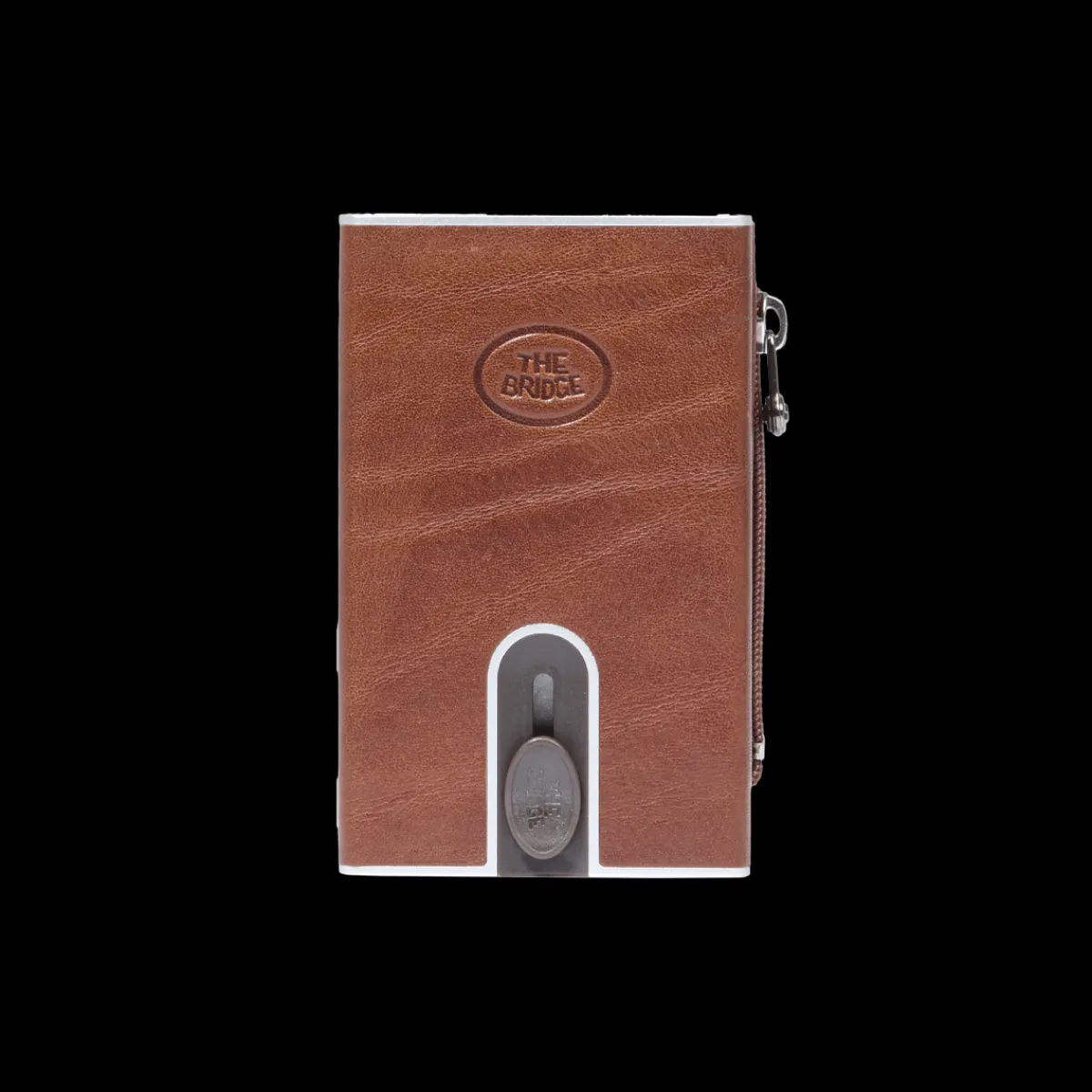 Portacarte in pelle a scatto con protezione rfid-The Bridge Best