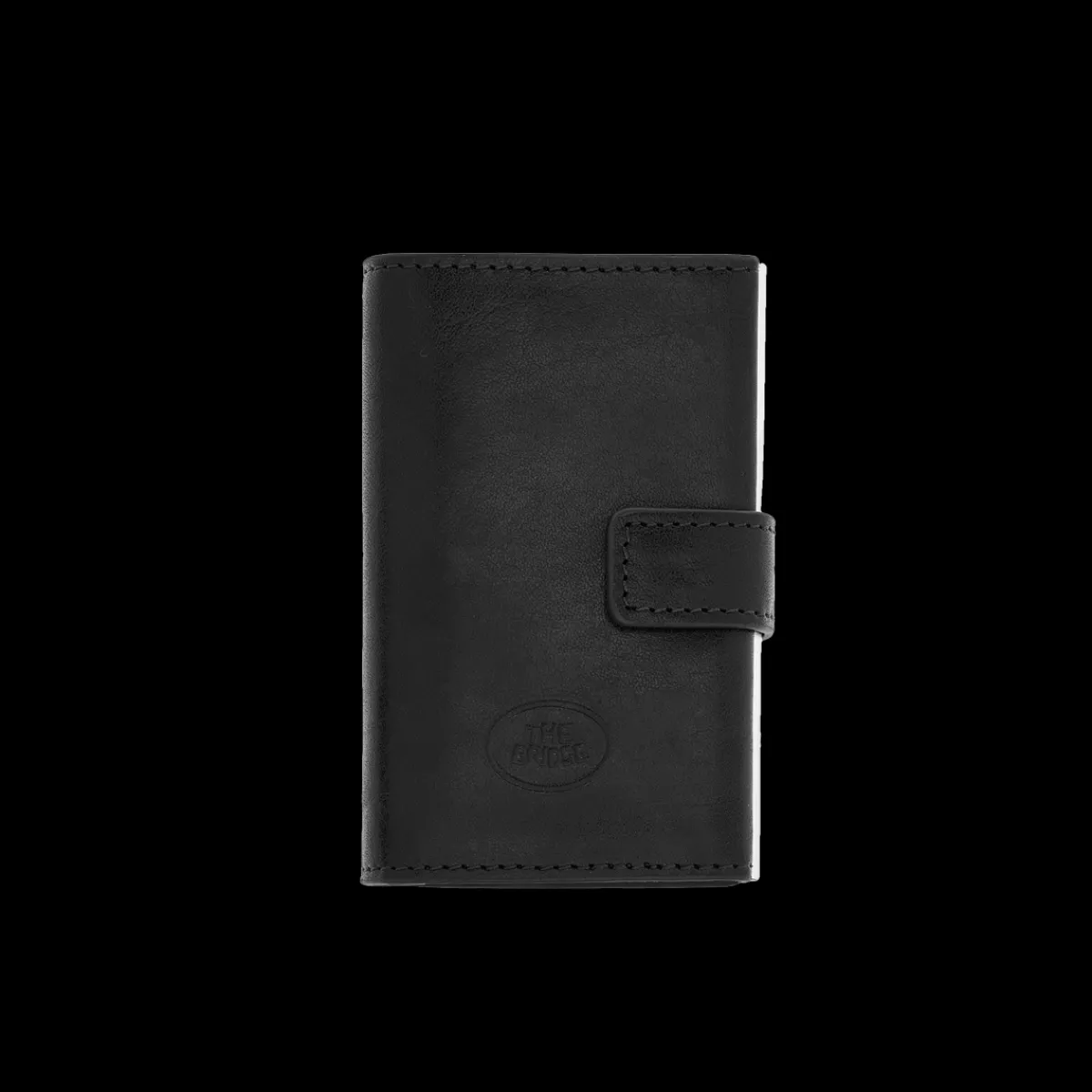 Portacarte in pelle a scatto con protezione rfid-The Bridge New