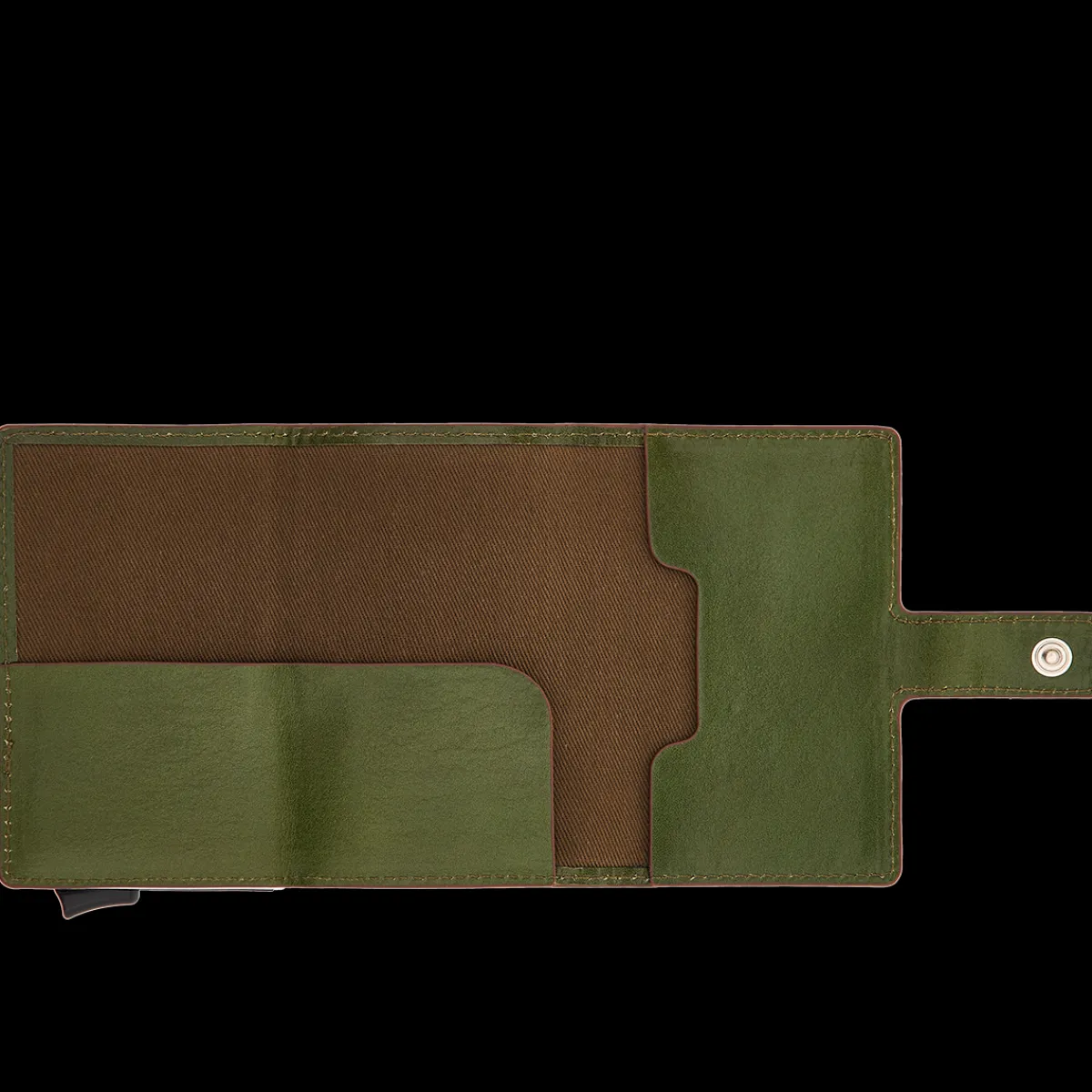 Portacarte in pelle a scatto con protezione RFID-The Bridge Best