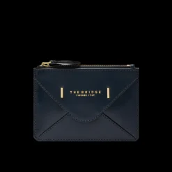 Portacarte in pelle compatto con zip-The Bridge Best