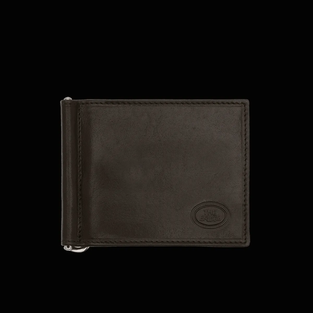 Portacarte in pelle con fermasoldi-The Bridge Sale