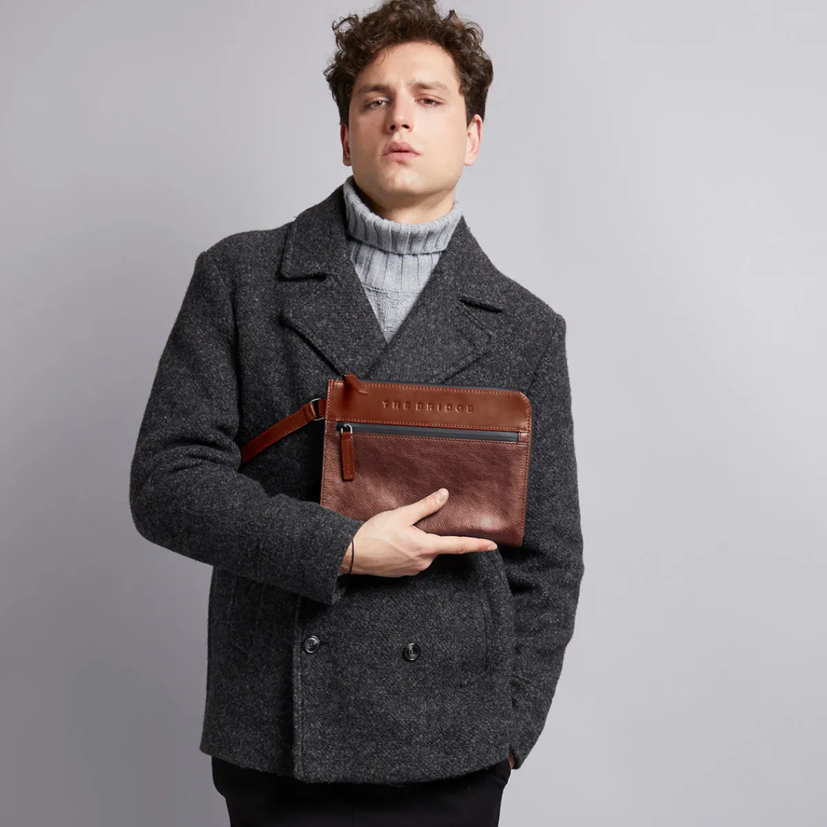 Portadocumenti in pelle uomo-The Bridge Discount