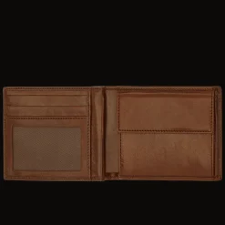 Portafogli di pelle da uomo con portamonete-The Bridge Sale