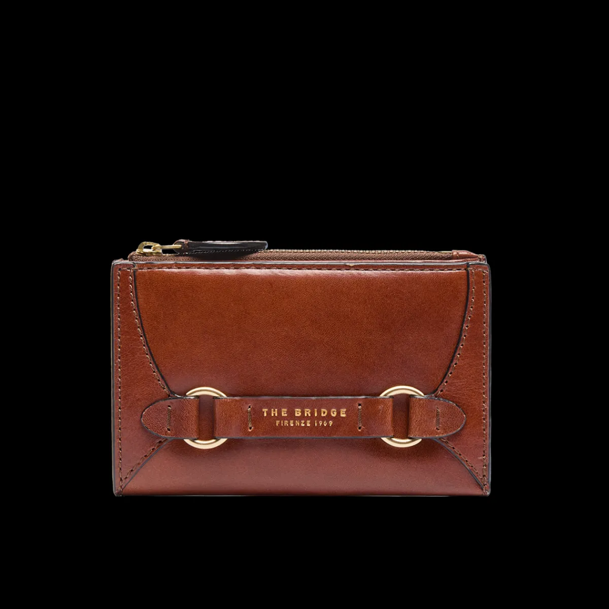 Portafogli in pelle donna con zip-The Bridge Clearance