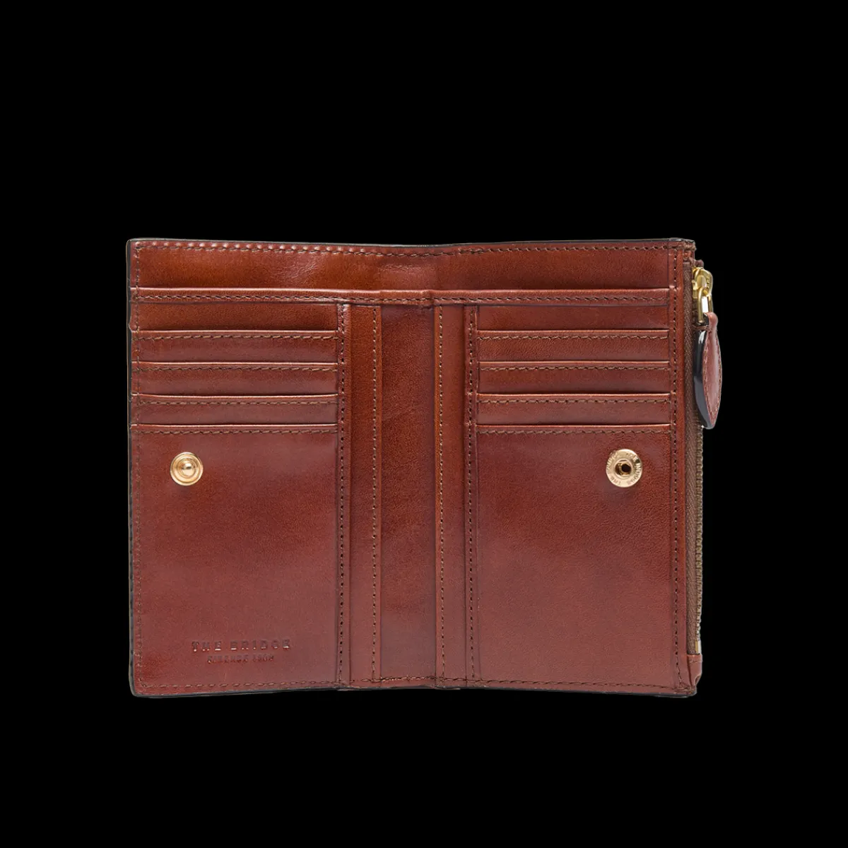 Portafogli in pelle donna con zip-The Bridge Clearance