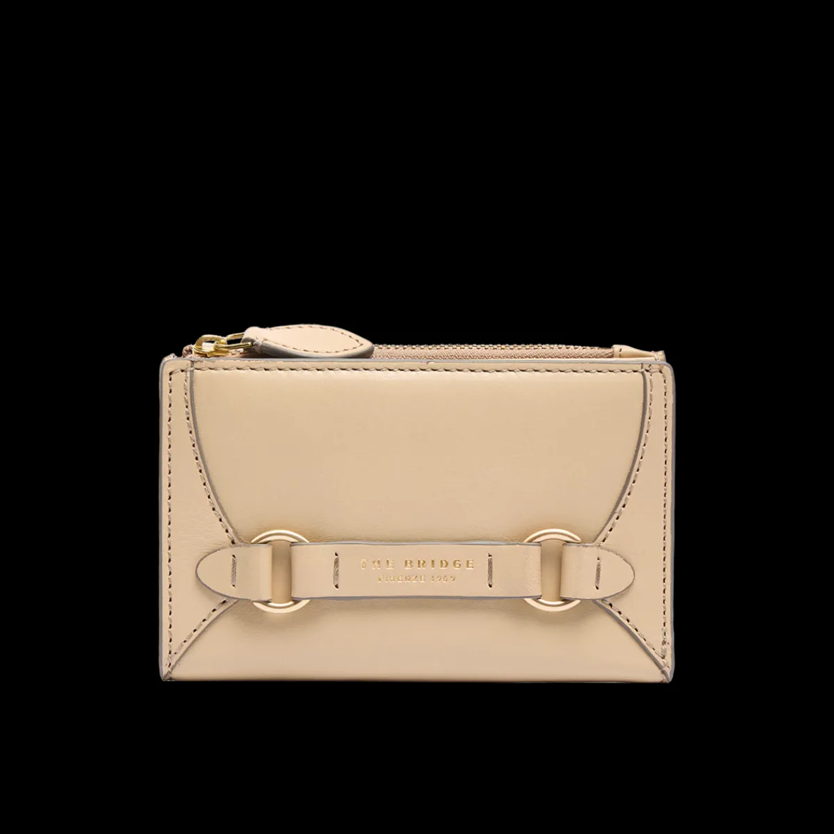 Portafogli in pelle donna con zip-The Bridge Discount
