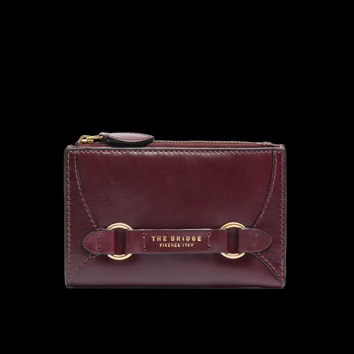 Portafogli in pelle donna con zip-The Bridge Clearance