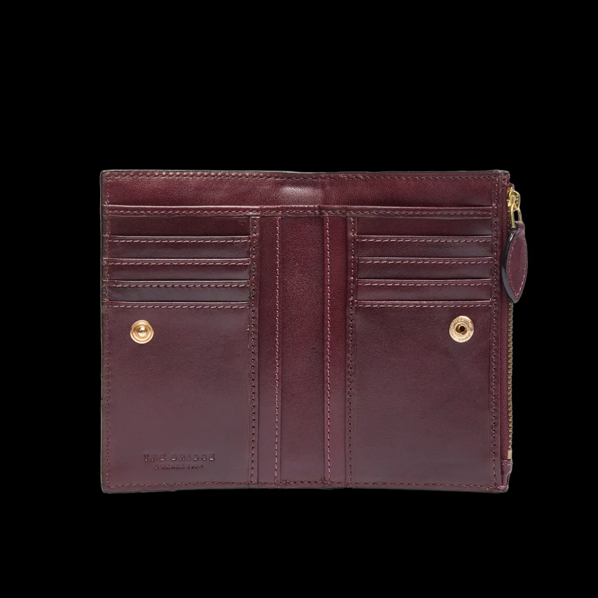 Portafogli in pelle donna con zip-The Bridge Clearance