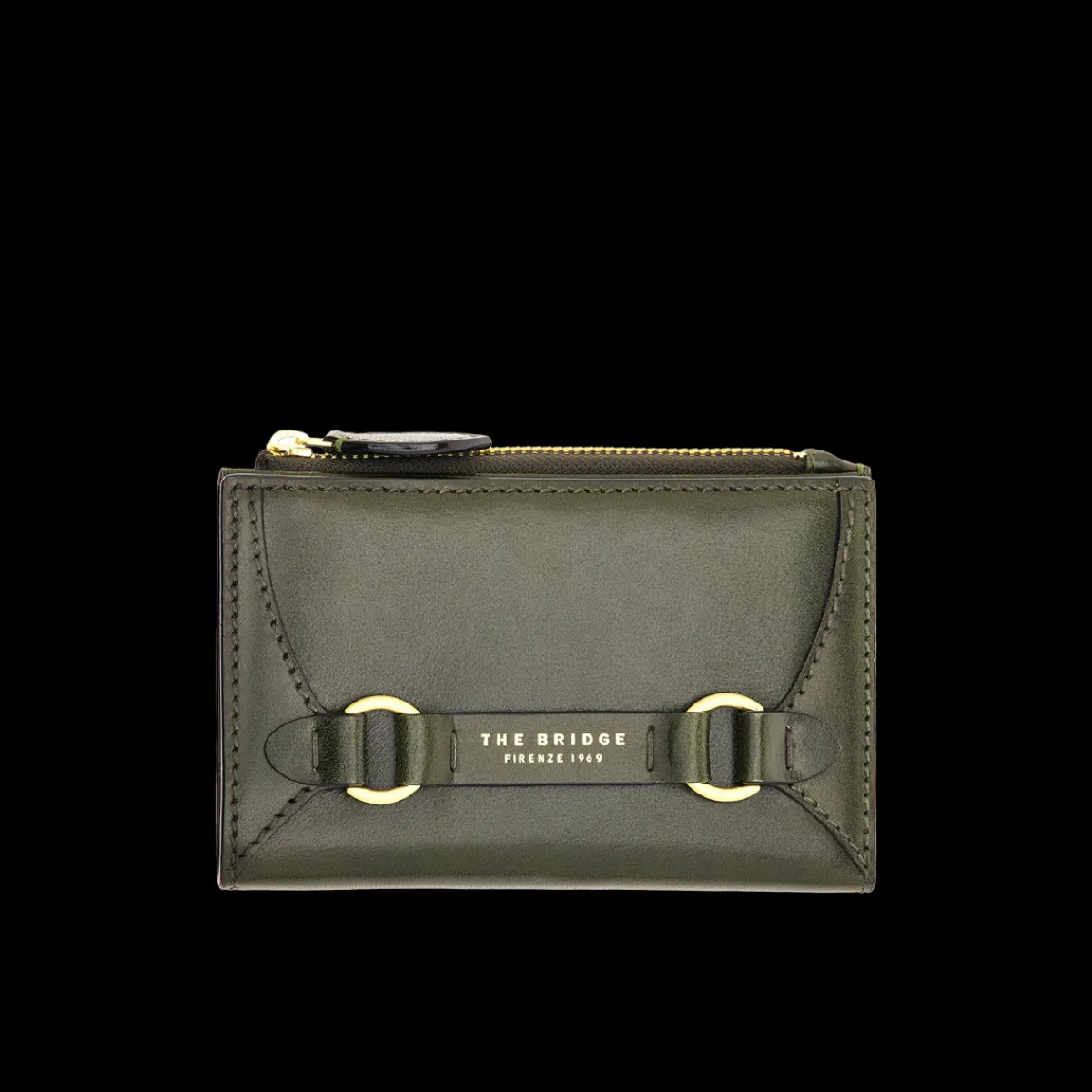 Portafogli in pelle donna con zip-The Bridge Discount