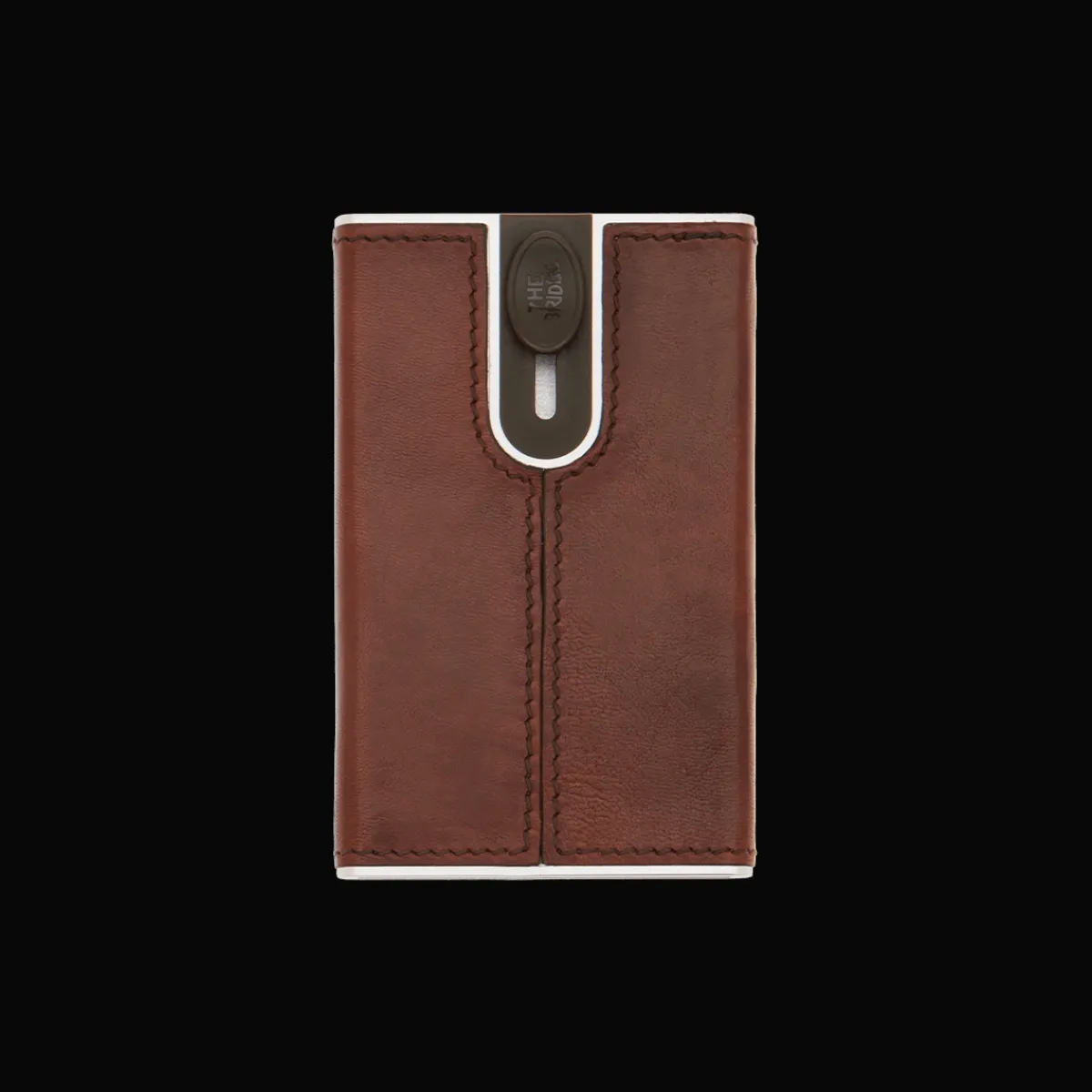 Portcarte in pelle a scatto con protezione rfid-The Bridge Outlet