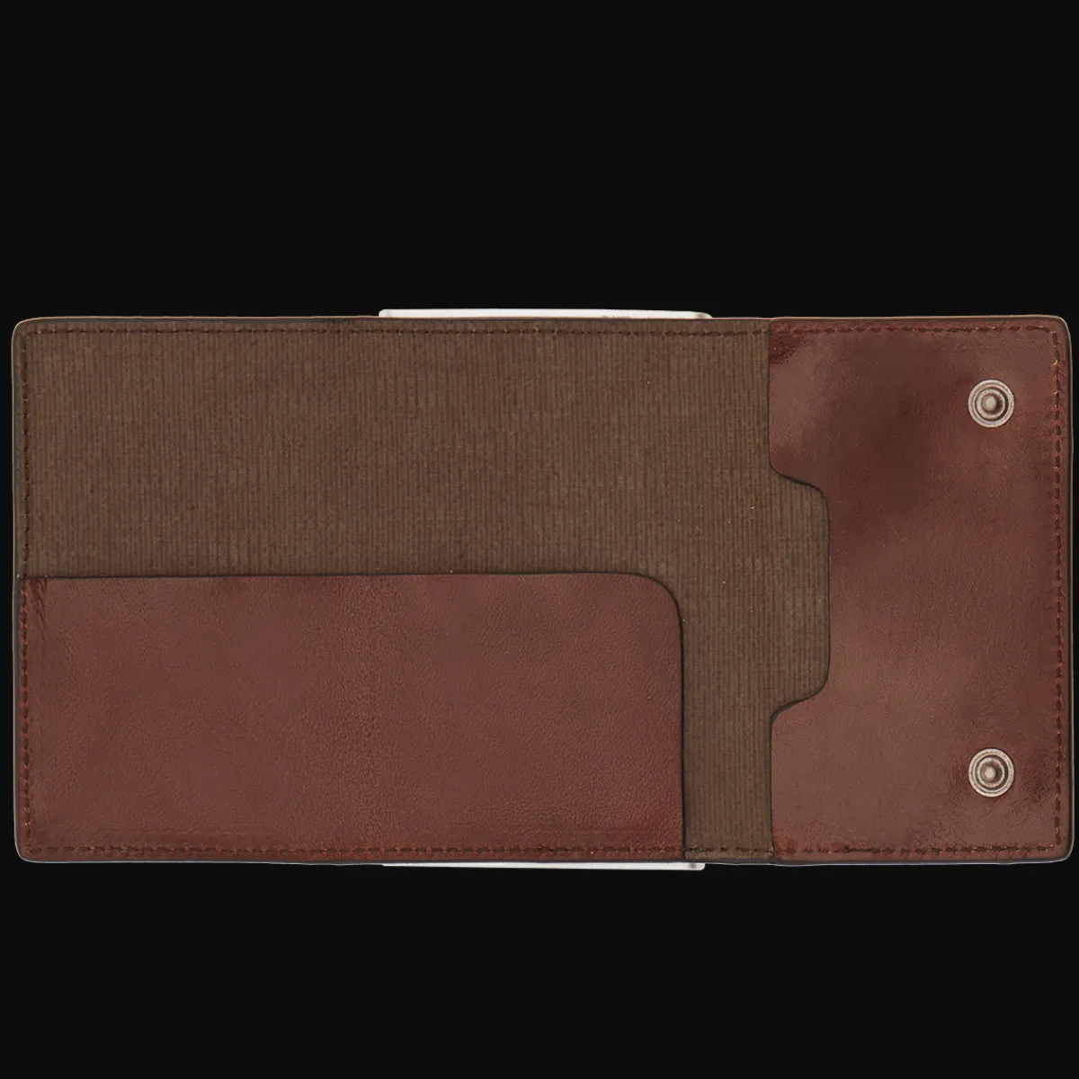 Portcarte in pelle a scatto con protezione rfid-The Bridge Clearance
