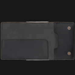 Portcarte in pelle a scatto con protezione rfid-The Bridge Outlet
