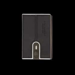 Portcarte in pelle a scatto con protezione rfid-The Bridge New