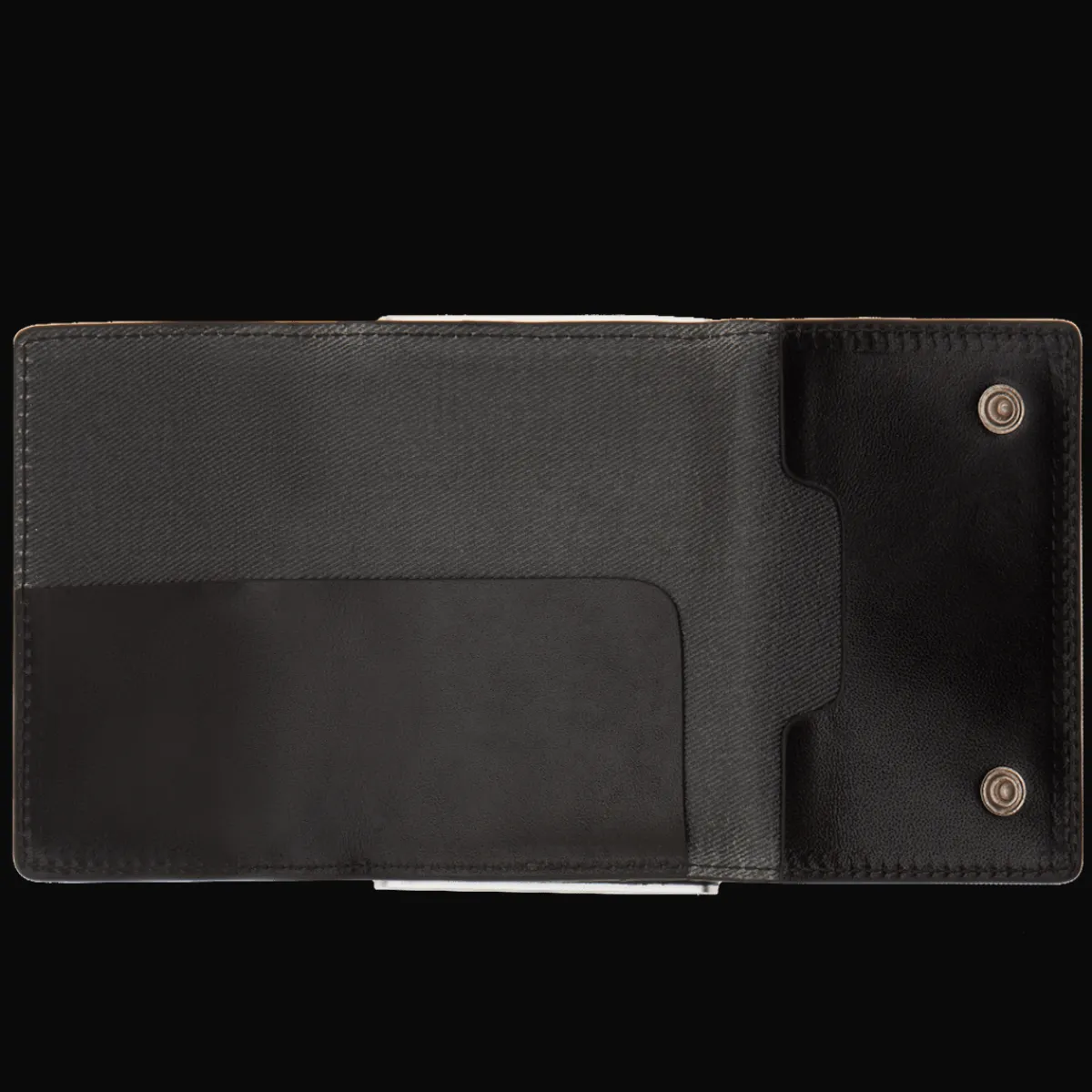 Portcarte in pelle a scatto con protezione rfid-The Bridge New