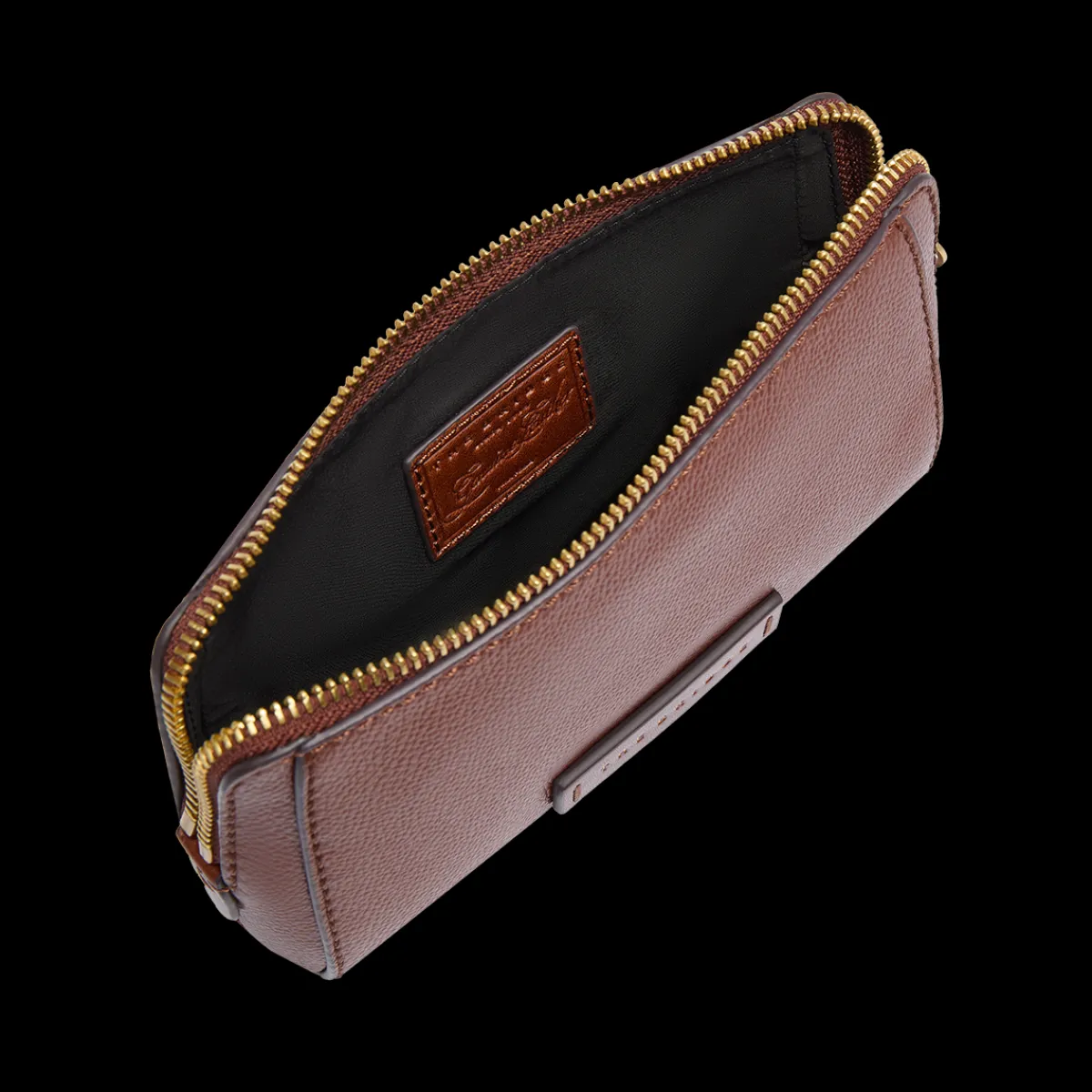 Pouch in pelle da polso con zip small size-The Bridge Best