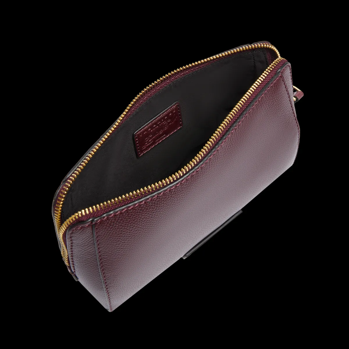 Pouch in pelle da polso con zip medium size-The Bridge